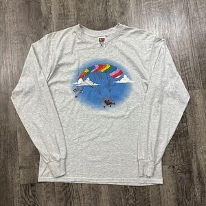 Vintage Powered Parachute Double Sided Long Sleeve Shirt